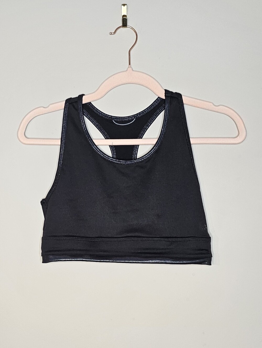 Splendid Soft Racerback Low Impact Sports Bra Size Small Black